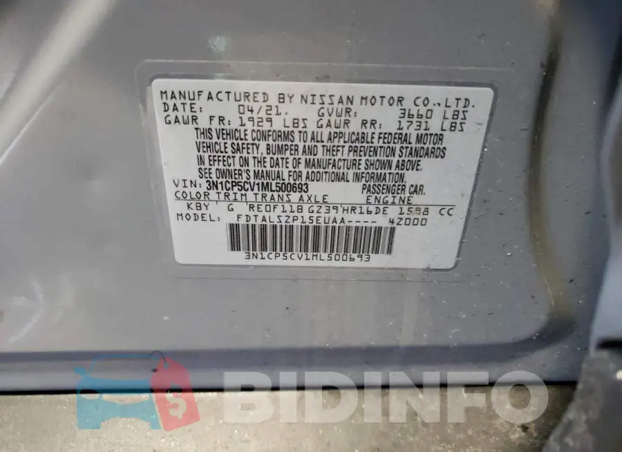 3N1CP5CV1ML500693 Photo# 12