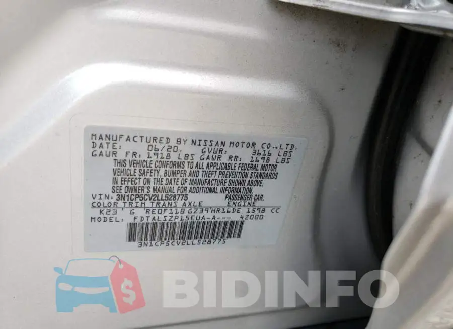 3N1CP5CV2LL528775 Photo# 12