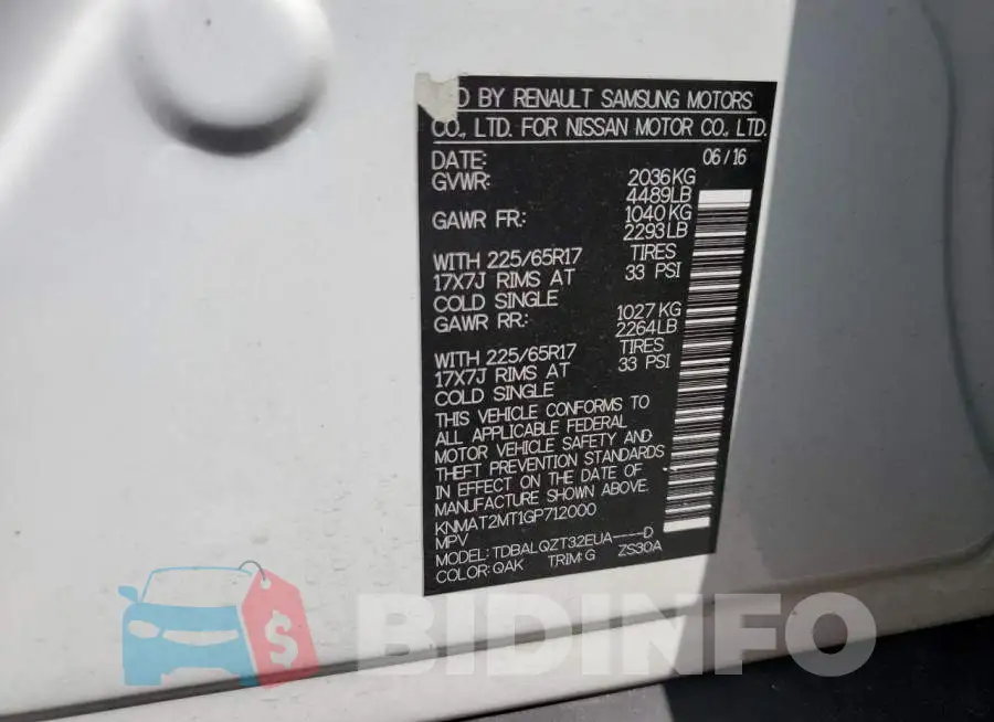 KNMAT2MT1GP712000 Photo# 14