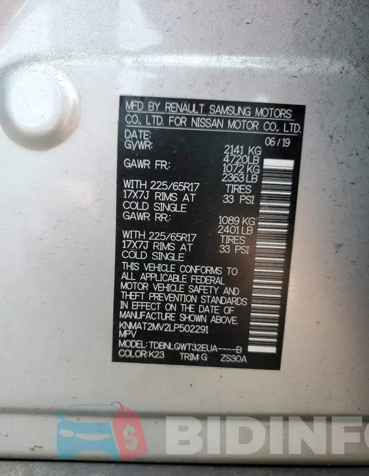 KNMAT2MV2LP502291 Photo# 12