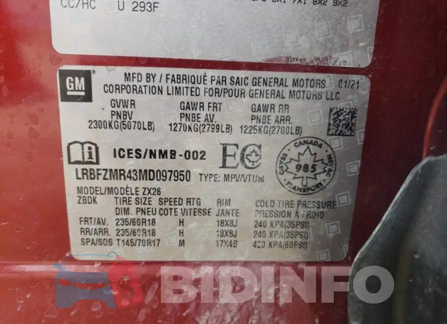 LRBFZMR43MD097950 Photo# 14