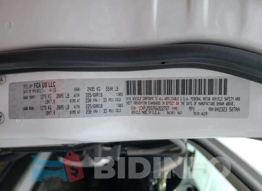 1C4PJMDS7GW322737 Photo# 14