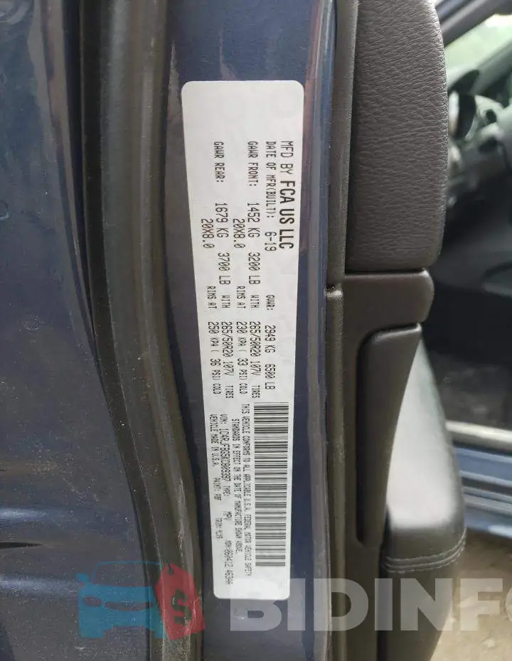 1C4RJFBG5KC809397 Photo# 12