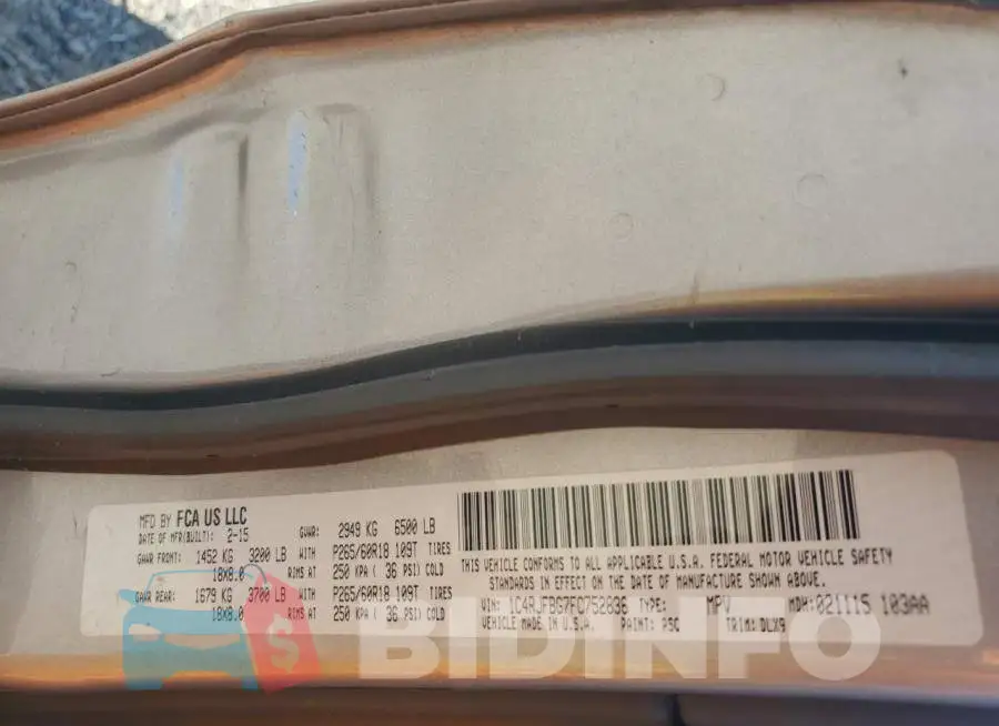 1C4RJFBG7FC752836 Photo# 12