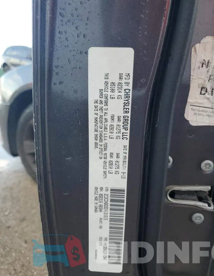 2C3CDXBG5EH131615 Photo# 13