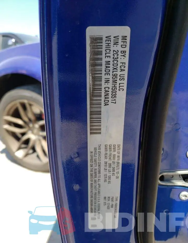 2C3CDXL95MH503517 Photo# 13