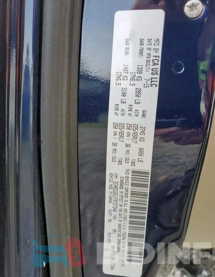 2C4RDGBG1FR737348 Photo# 13