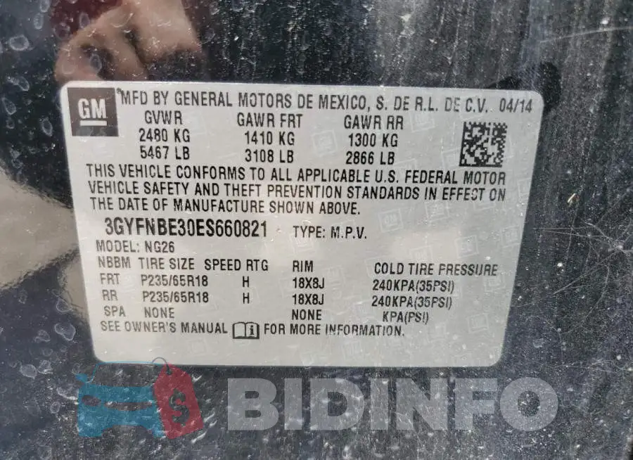 3GYFNBE30ES660821 Photo# 13