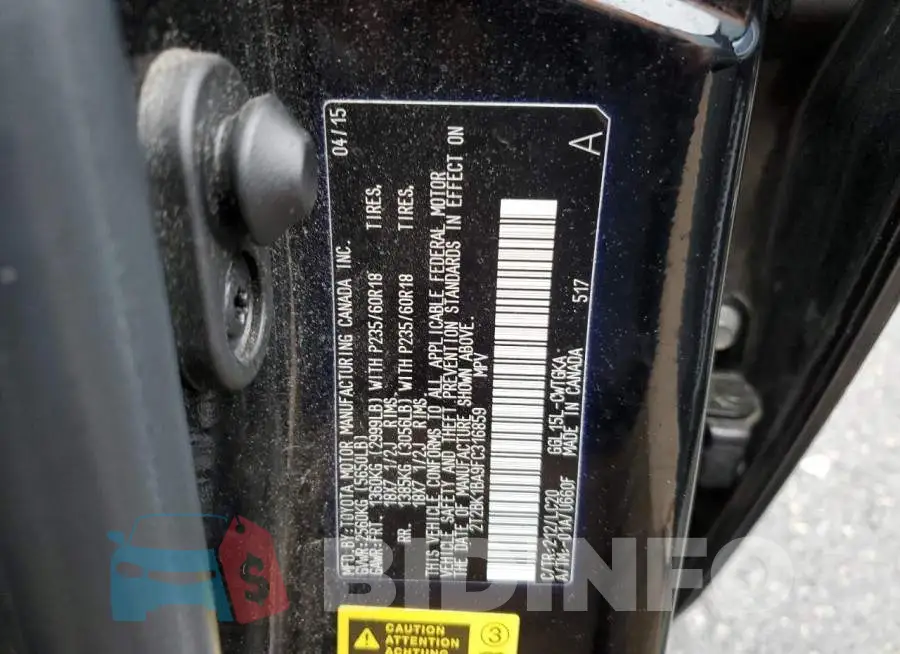 2T2BK1BA9FC316859 Photo# 13