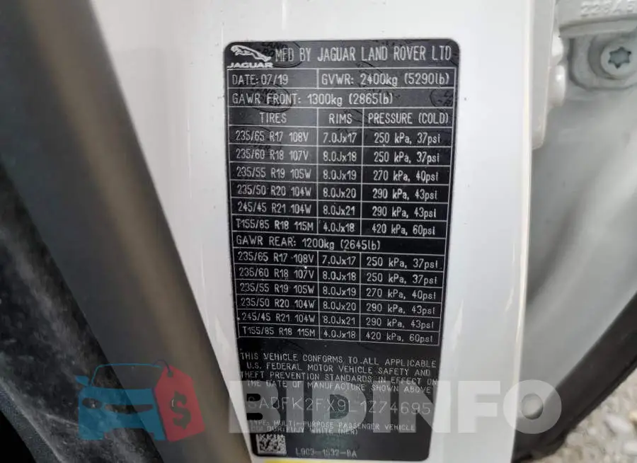 SADFK2FX9L1Z74695 Photo# 13
