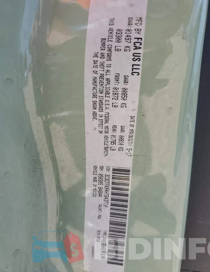 3C3CFFKR4HT643710 Photo# 12