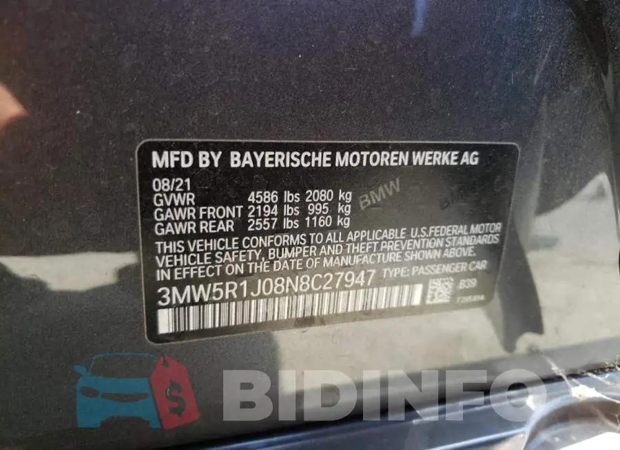 3MW5R1J08N8C27947 Photo# 12