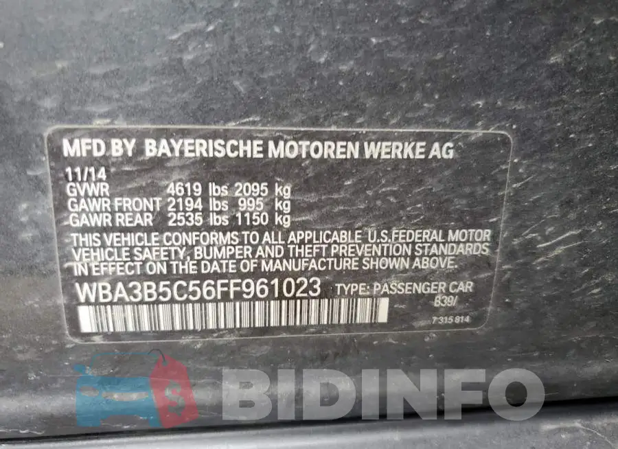 WBA3B5C56FF961023 Photo# 14