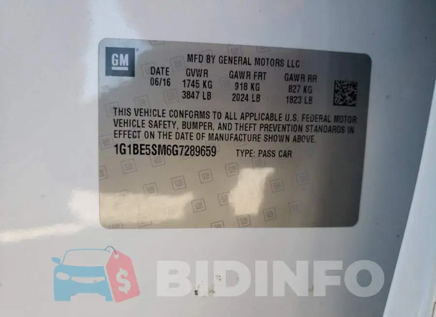 1G1BE5SM6G7289659 Photo# 13