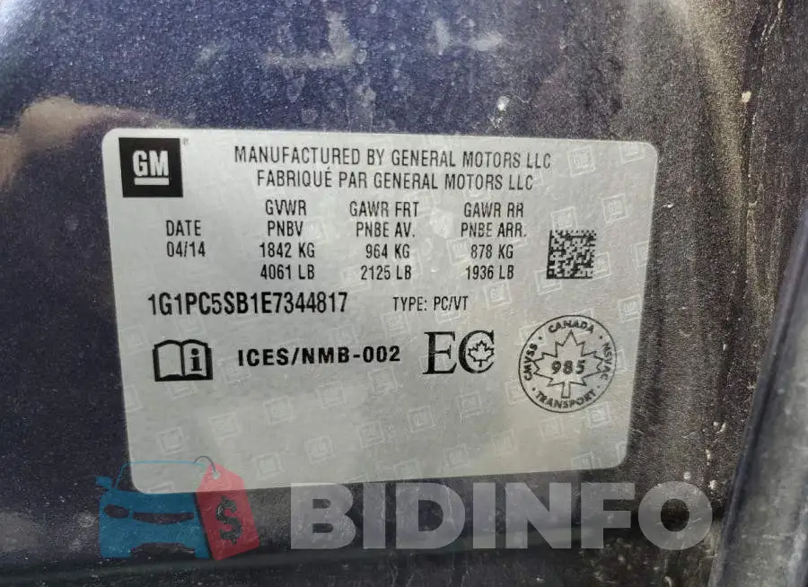 1G1PC5SB1E7344817 Photo# 12