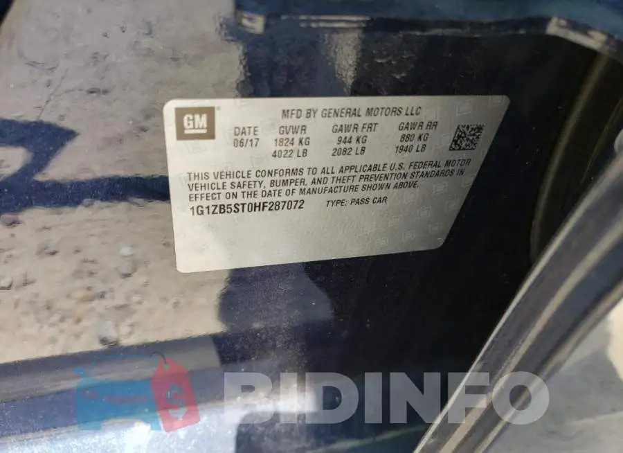 1G1ZB5ST0HF287072 Photo# 12