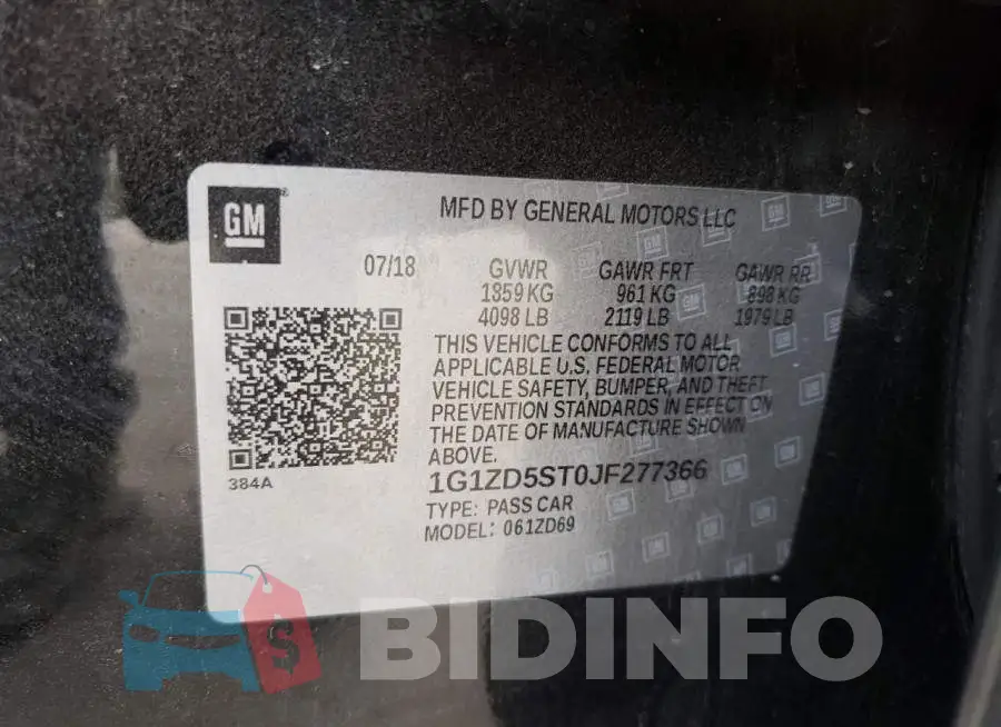 1G1ZD5ST0JF277366 Photo# 12