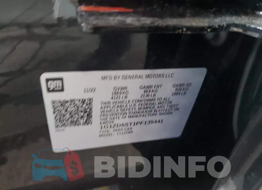 1G1ZD5ST1PF135441 Photo# 12