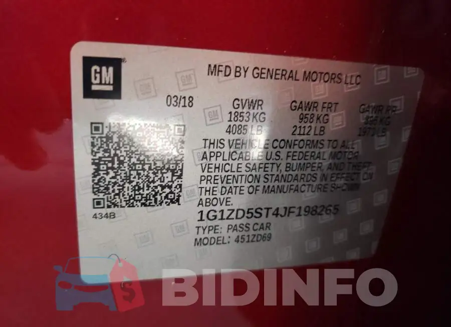 1G1ZD5ST4JF198265 Photo# 12