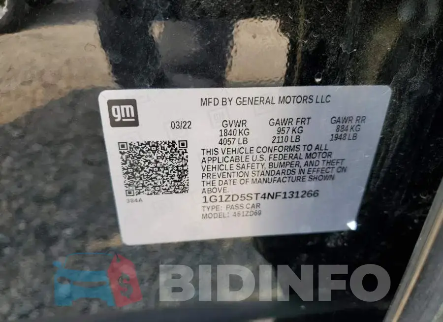 1G1ZD5ST4NF131266 Photo# 12