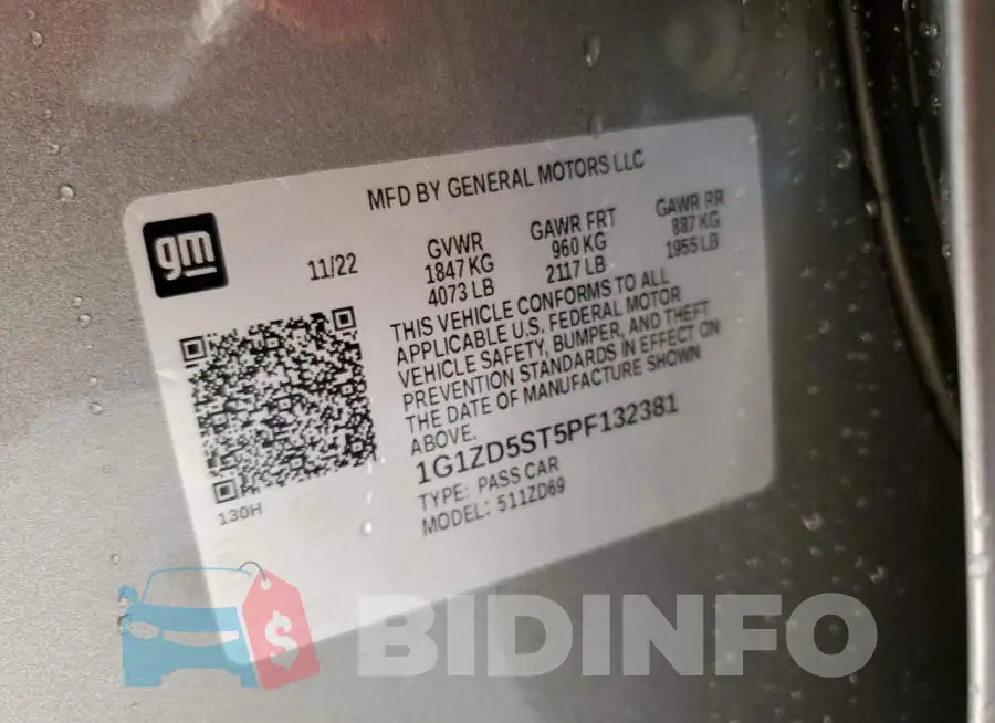 1G1ZD5ST5PF132381 Photo# 13