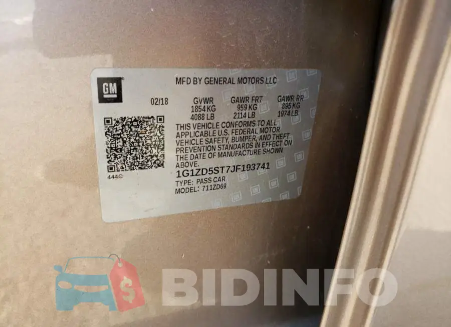 1G1ZD5ST7JF193741 Photo# 12