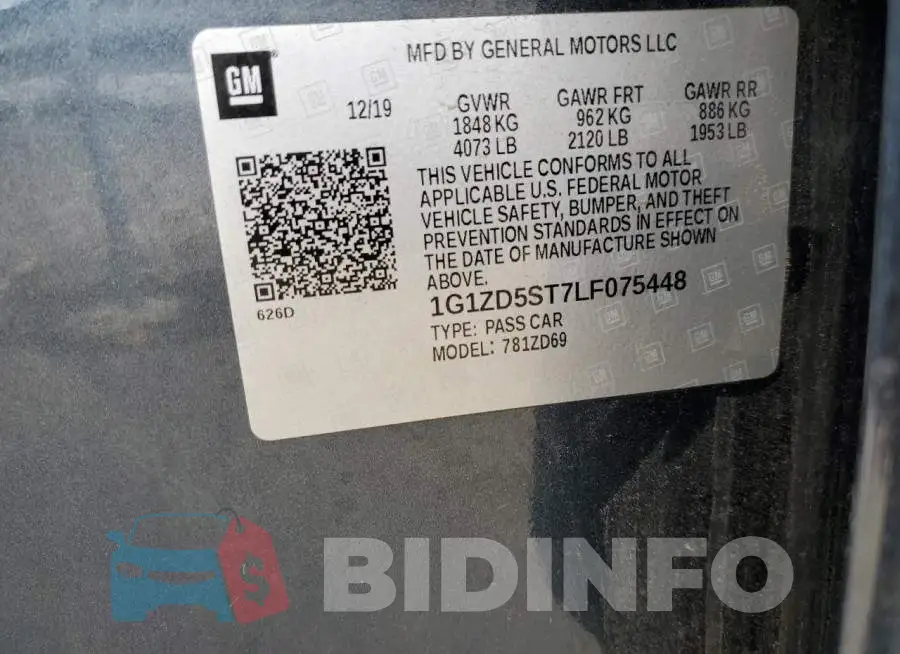 1G1ZD5ST7LF075448 Photo# 12