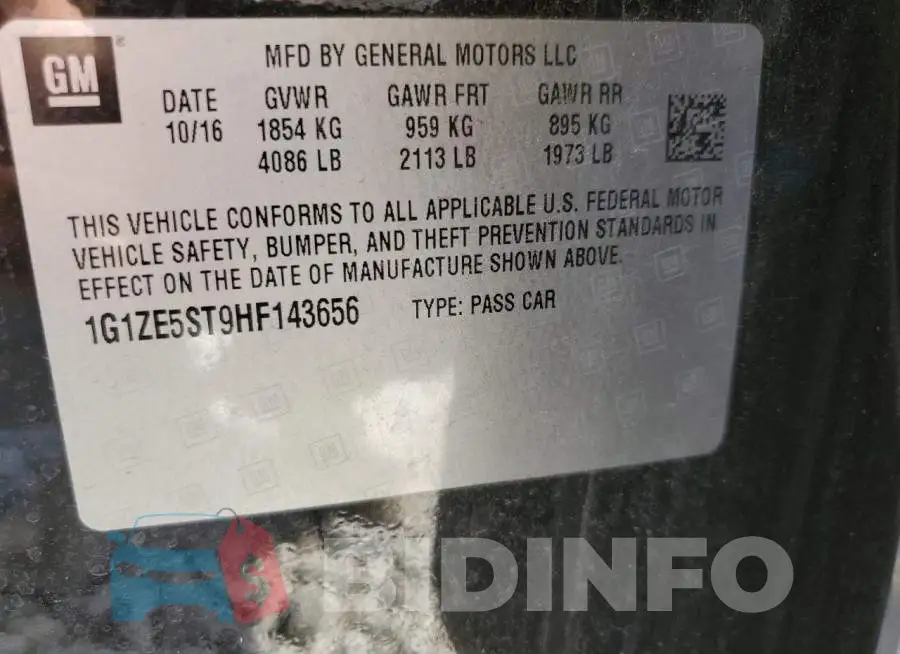 1G1ZE5ST9HF143656 Photo# 12