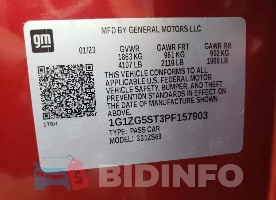 1G1ZG5ST3PF157903 Photo# 13