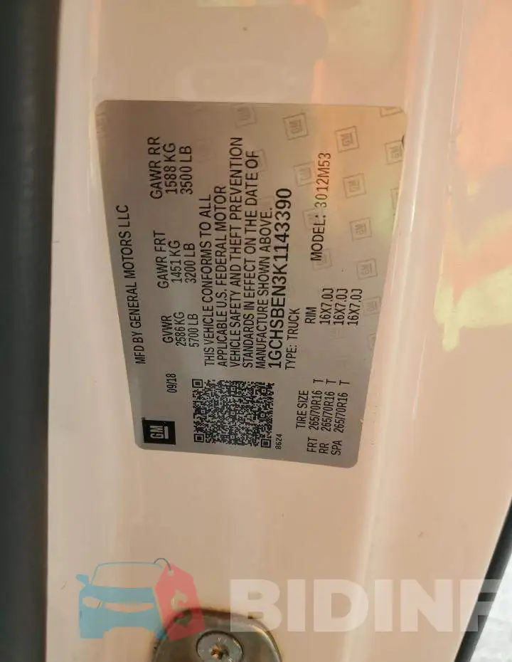 1GCHSBEN3K1143390 Photo# 12