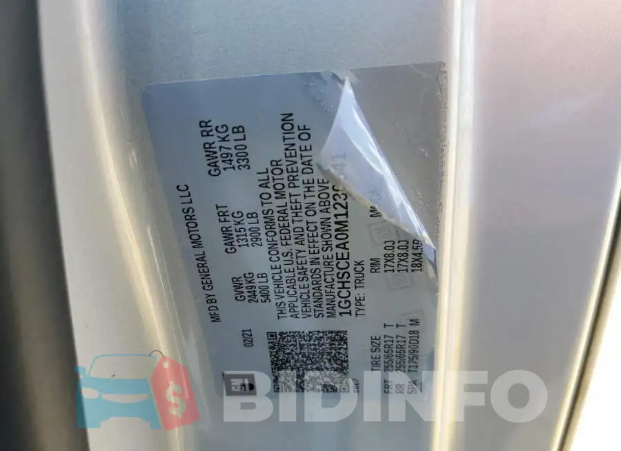 1GCHSCEA0M1230041 Photo# 13
