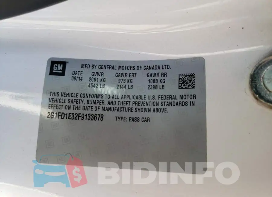 2G1FD1E32F9133678 Photo# 12
