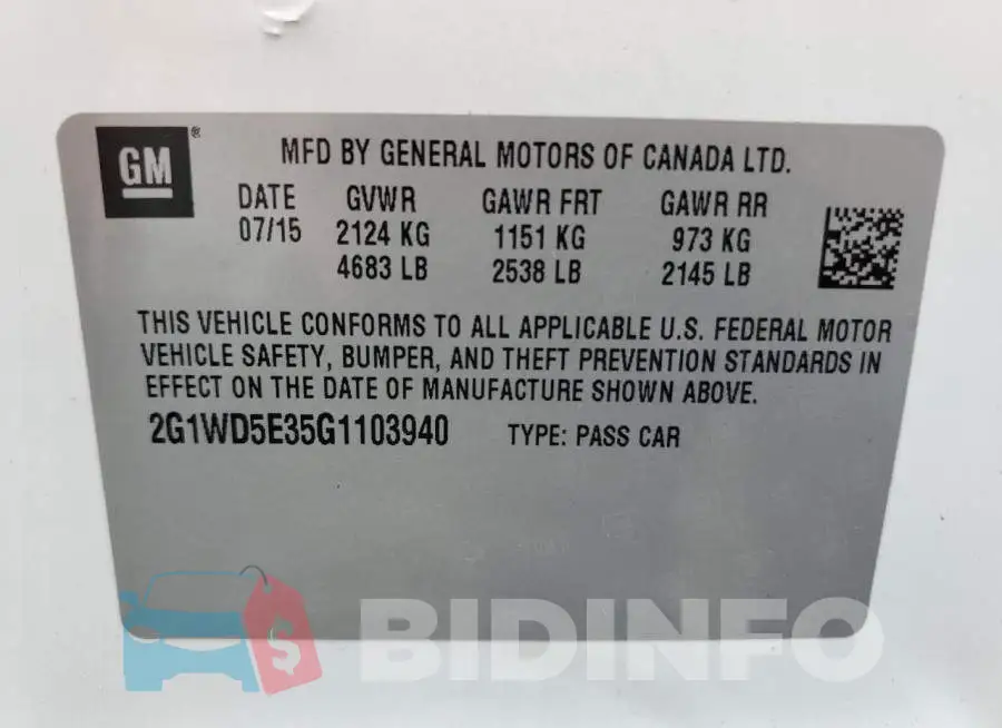 2G1WD5E35G1103940 Photo# 12