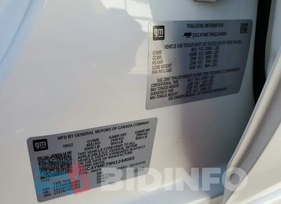 2GC4YME79N1244085 Photo# 12