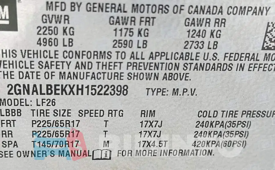 2GNALBEKXH1522398 Photo# 10