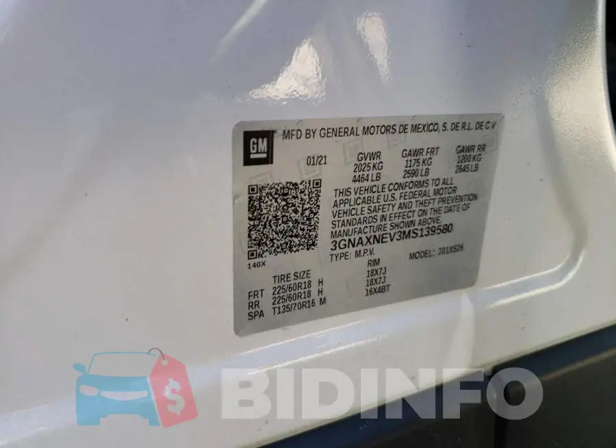 3GNAXNEV3MS139580 Photo# 12