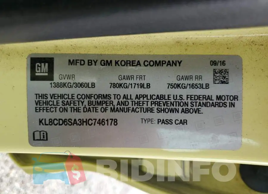 KL8CD6SA3HC746178 Photo# 12