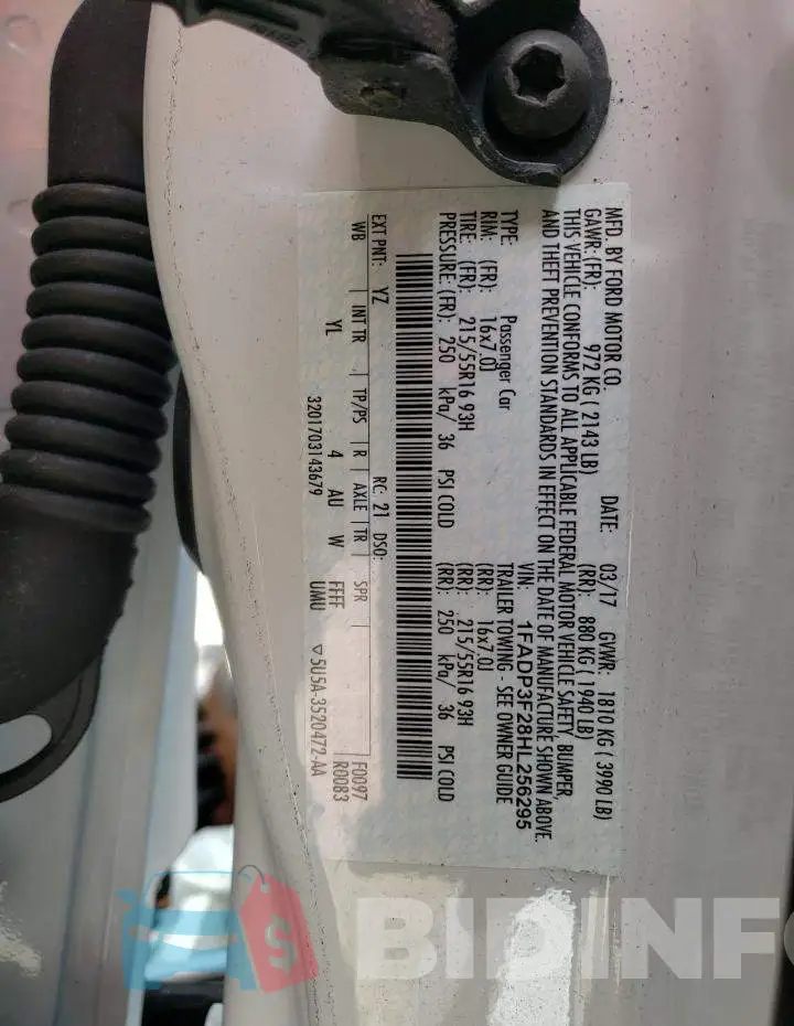 1FADP3F28HL256295 Photo# 12