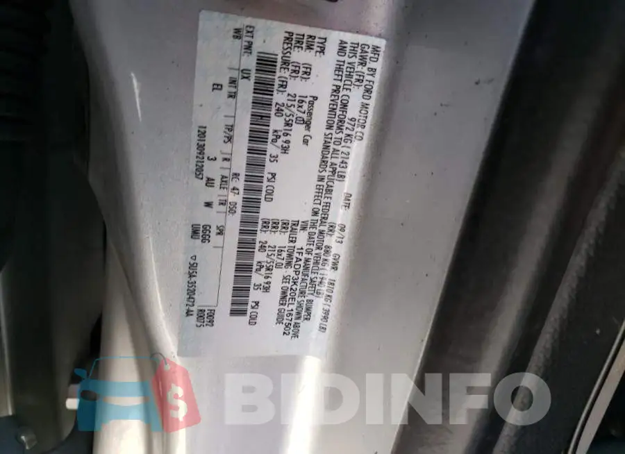 1FADP3K20EL167502 Photo# 12