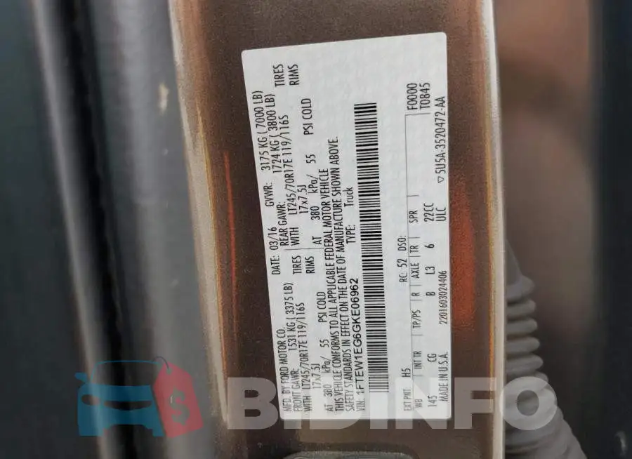 1FTEW1EG6GKE06962 Photo# 12