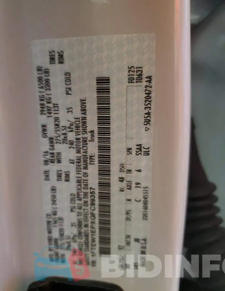 1FTEW1EPXGFC99357 Photo# 12