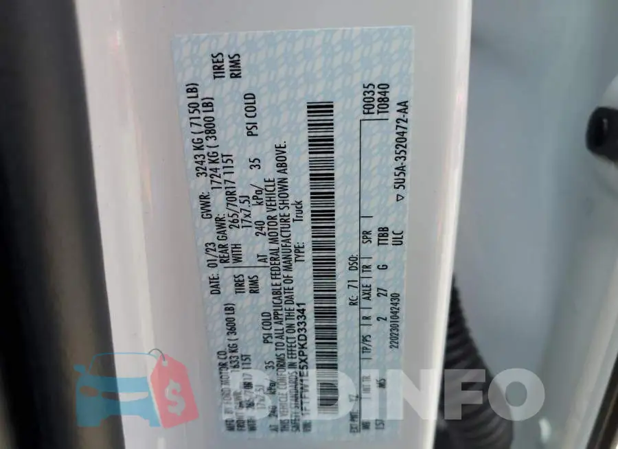 1FTFW1E5XPKD33341 Photo# 12