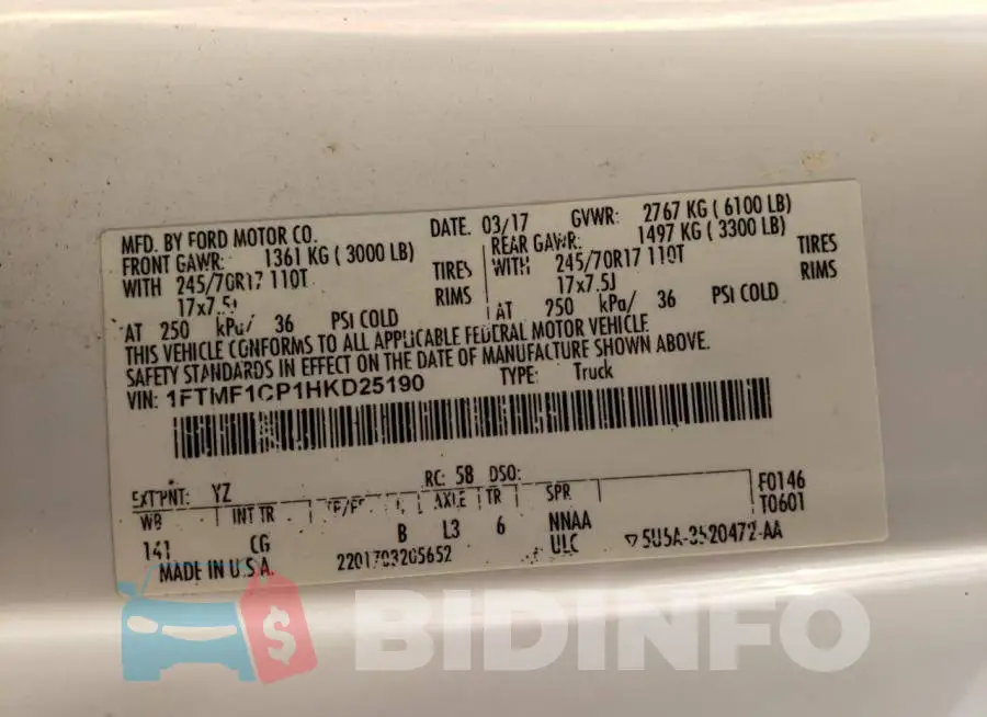 1FTMF1CP1HKD25190 Photo# 13