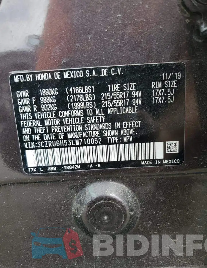 3CZRU6H53LM710052 Photo# 13