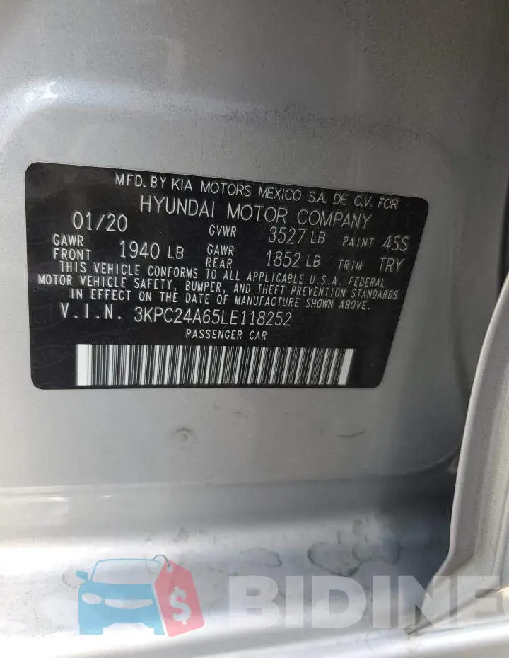 3KPC24A65LE118252 Photo# 12
