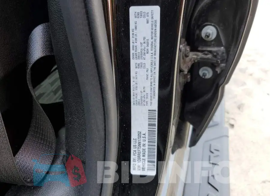 1C6RREFT5NN173252 Photo# 12
