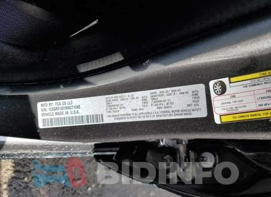 1C6SRFU91NN371048 Photo# 13