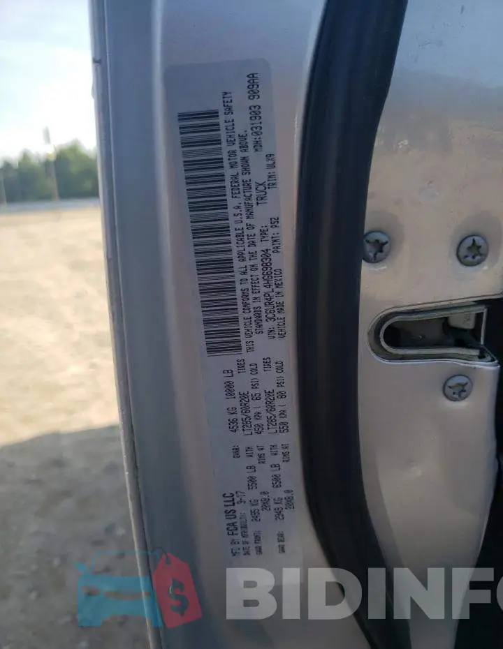 3C6UR4PL4HG698304 Photo# 12