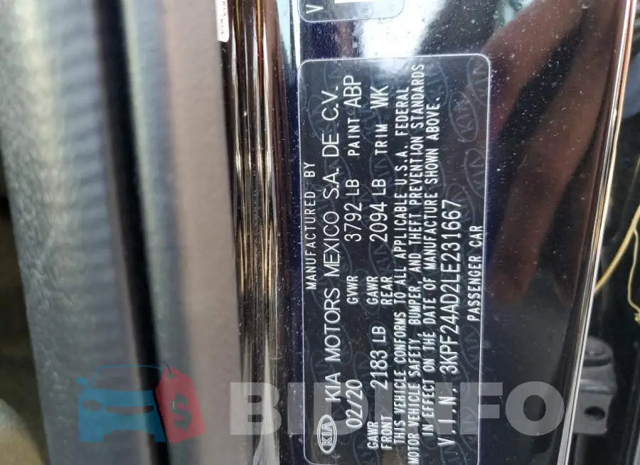 3KPF24AD2LE231667 Photo# 12