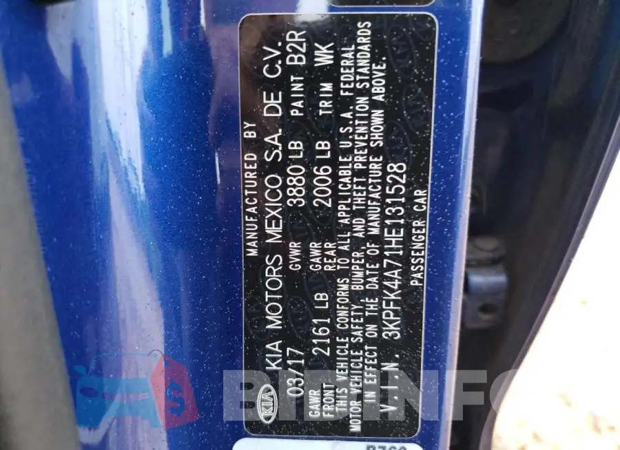 3KPFK4A71HE131528 Photo# 12